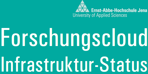 Forschungscloud Infrastruktur-Status @ EAH Jena